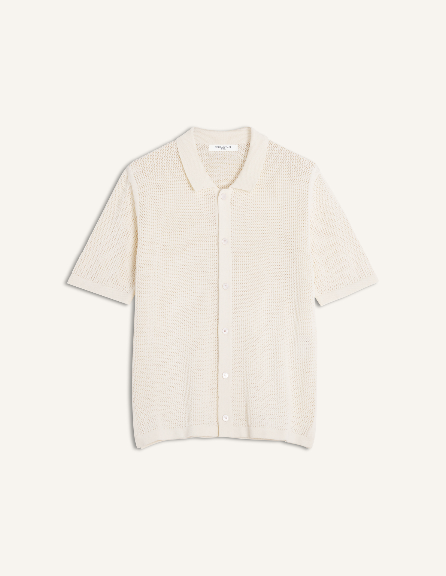 OPEN KNIT SHORT SLEEVE CARDIGAN