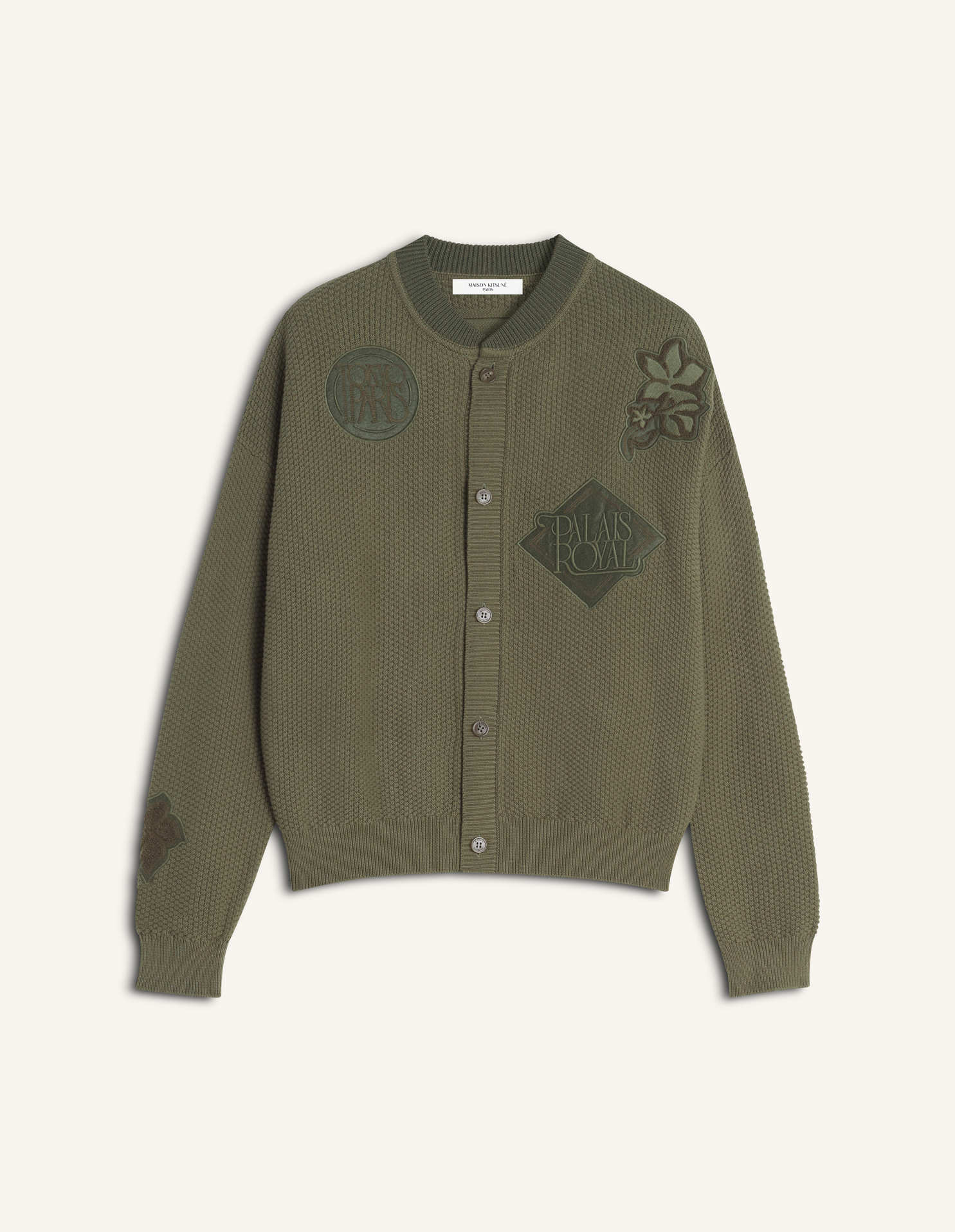 ART NOUVEAU STAMPS KNITTED BLOUSON