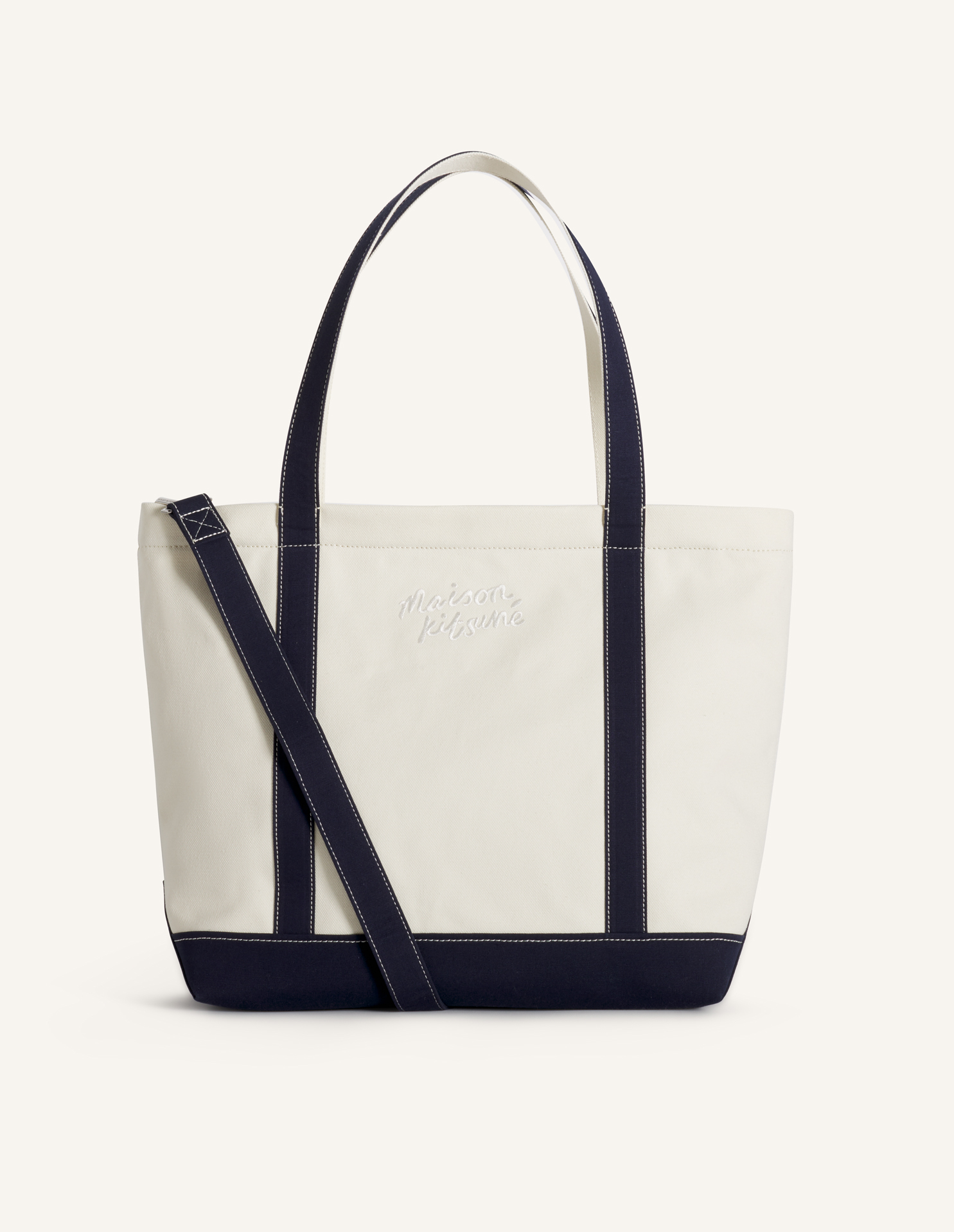 MAISON KITSUNE HANDWRITING LARGE TOTE