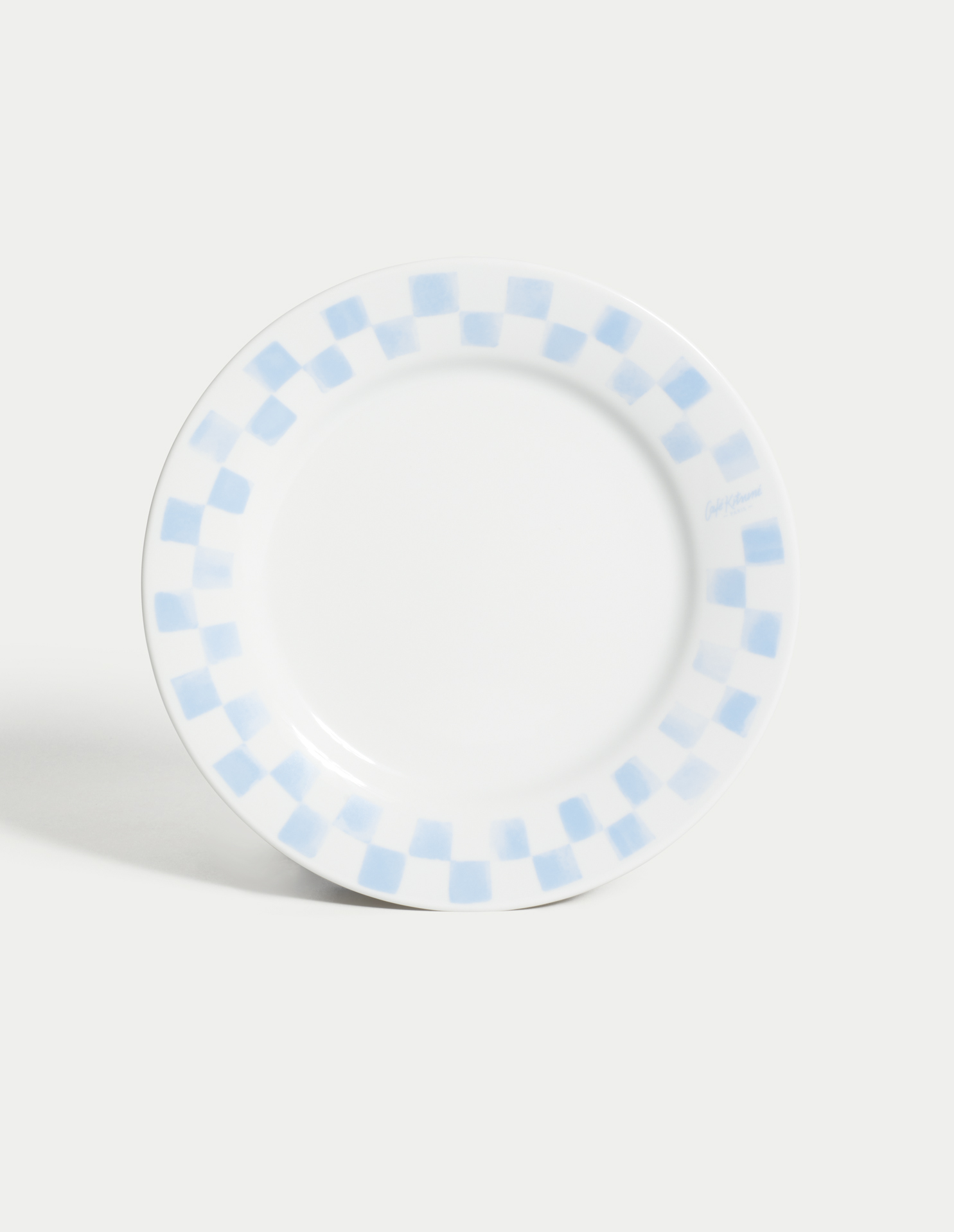 CHECKERBOARD PORCELAIN PLATE