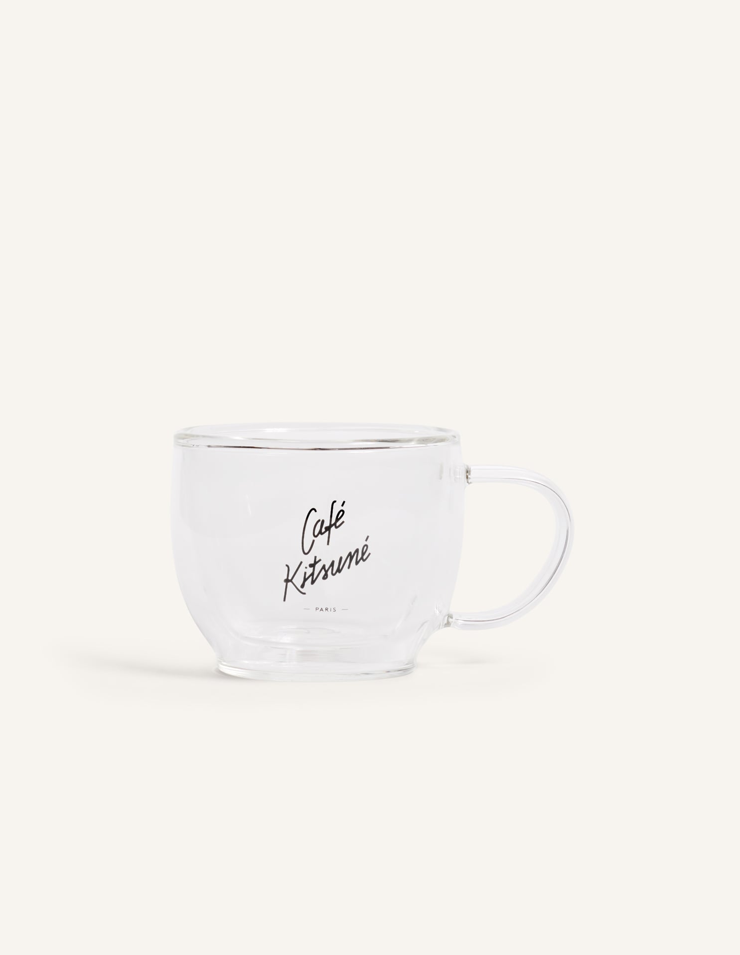 CAFE KITSUNE DOUBLE-WALLED GLASS MUG