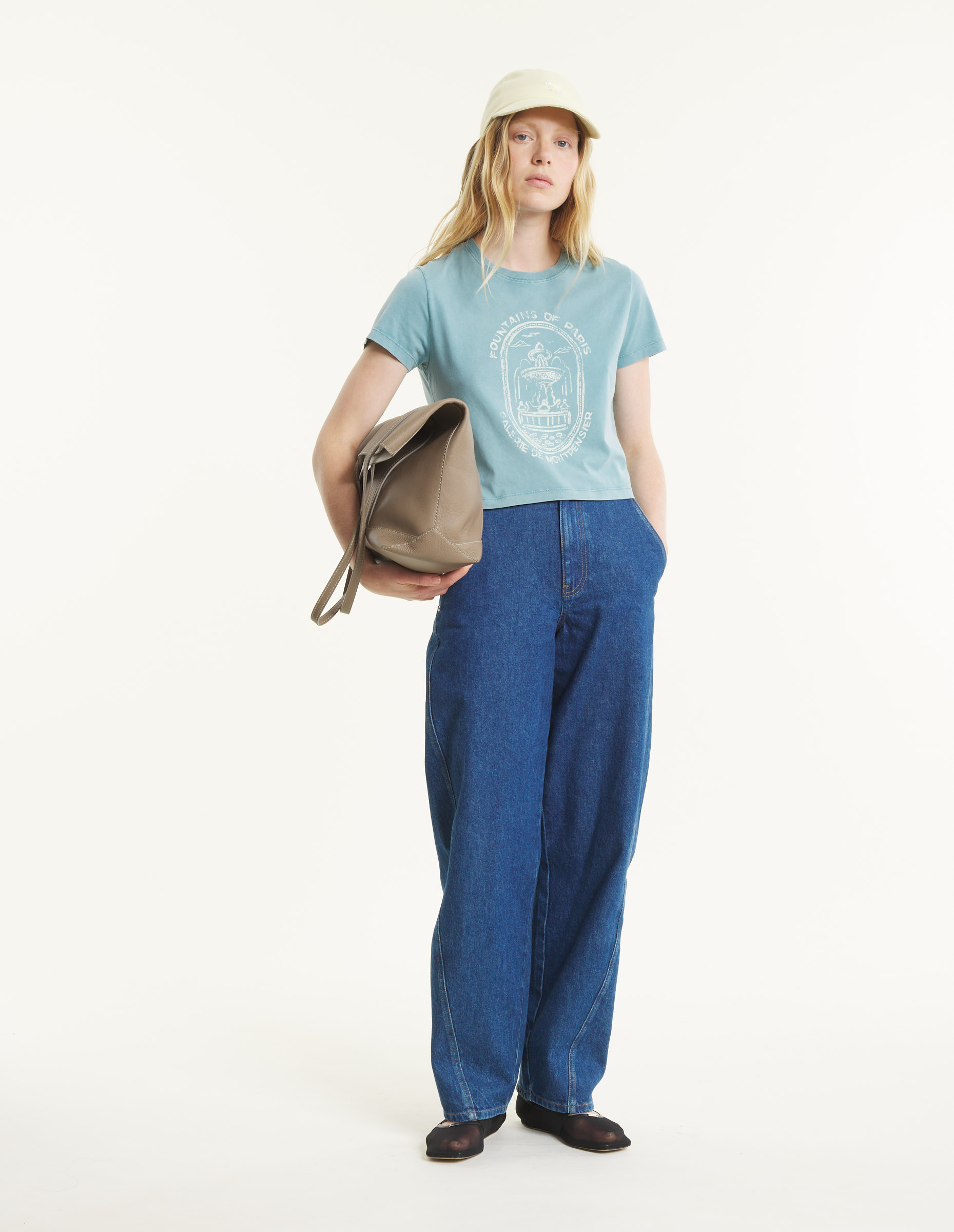 FOUNTAIN STAMP FADED BABY TEE-SHIRT