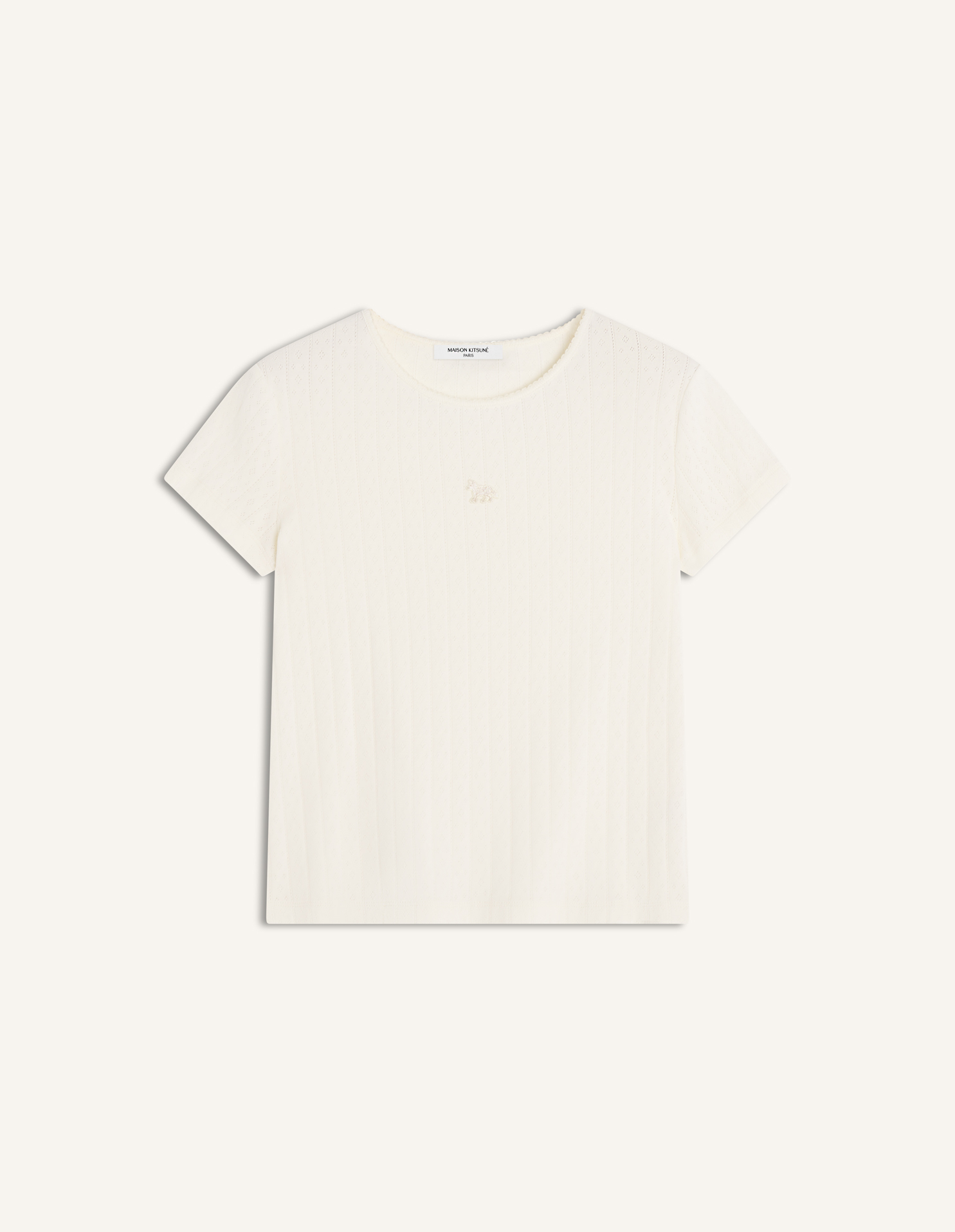 BABY FOX POINTELLE TEE-SHIRT