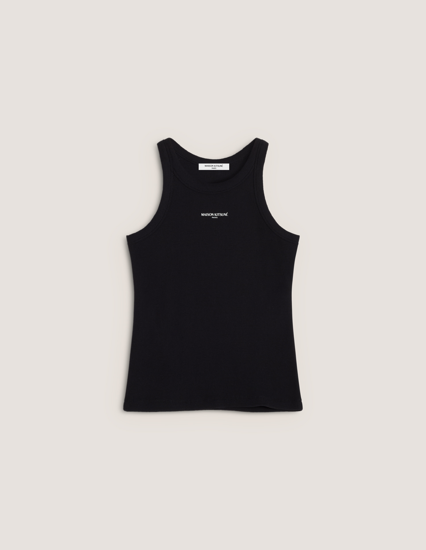 MAISON KITSUNE PARIS RIBBED TANK TOP