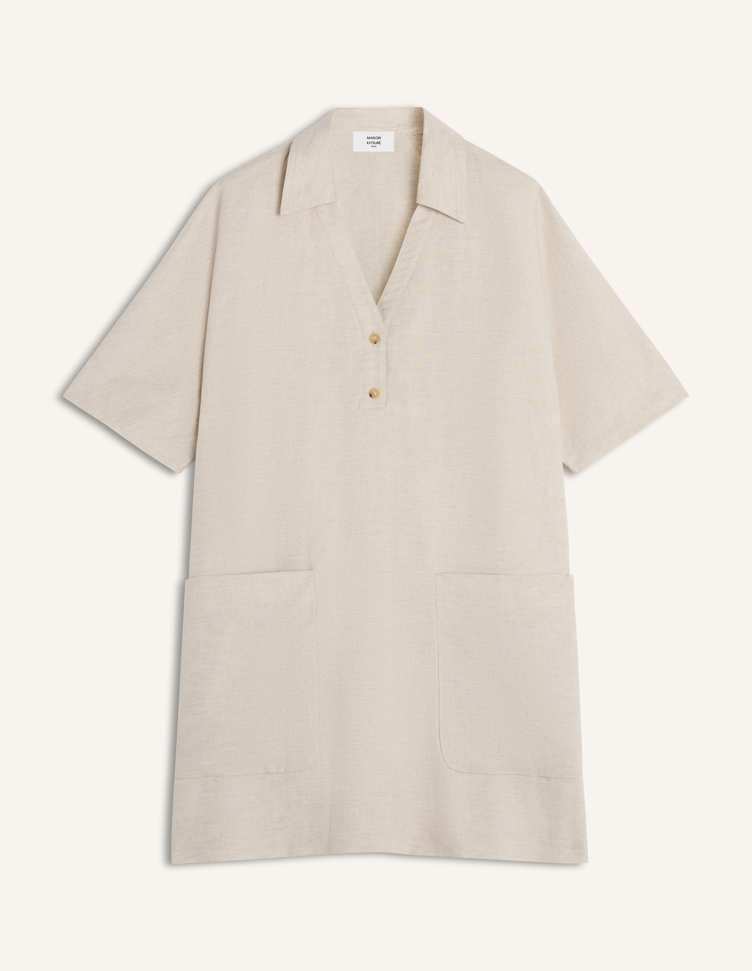 LINEN POLO MINI DRESS