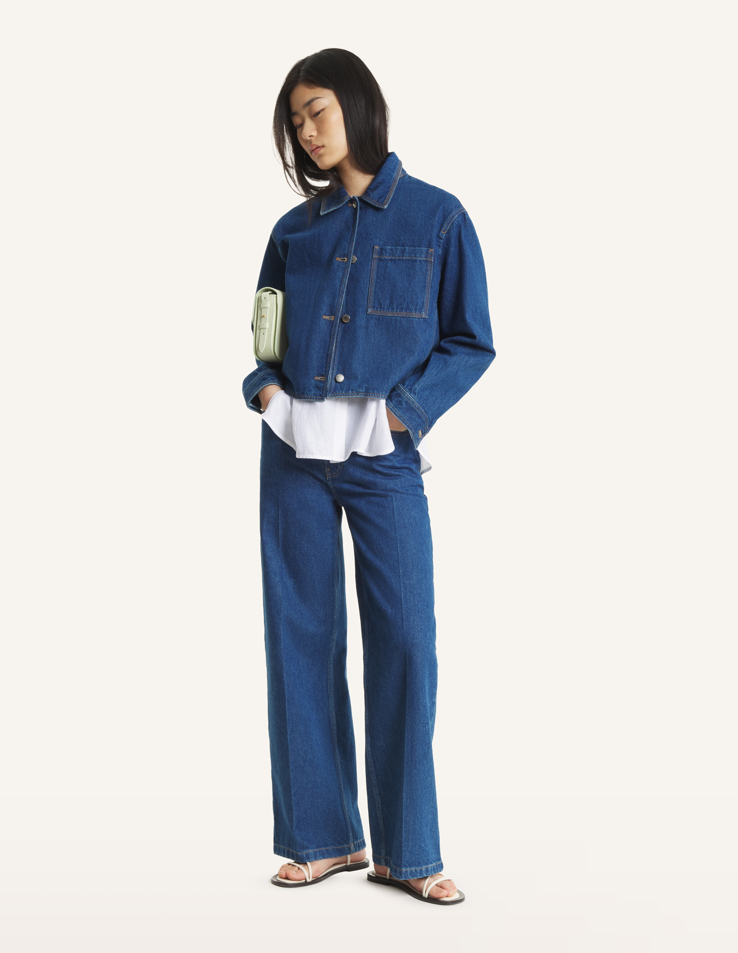 DENIM CROPPED JACKET