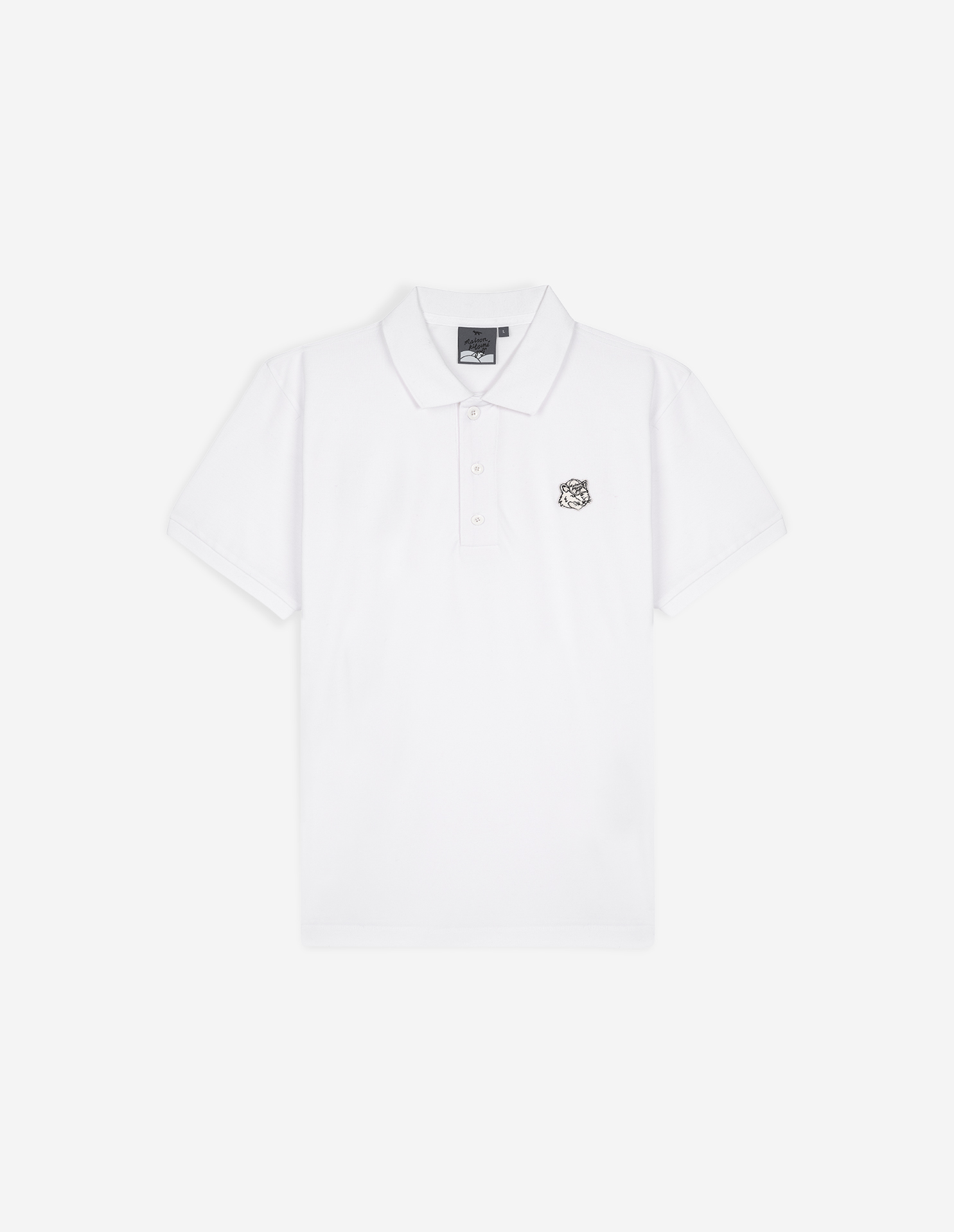 FOX HEAD S/SLEEVE POLO SHIRT MAN | Maison Kitsuné