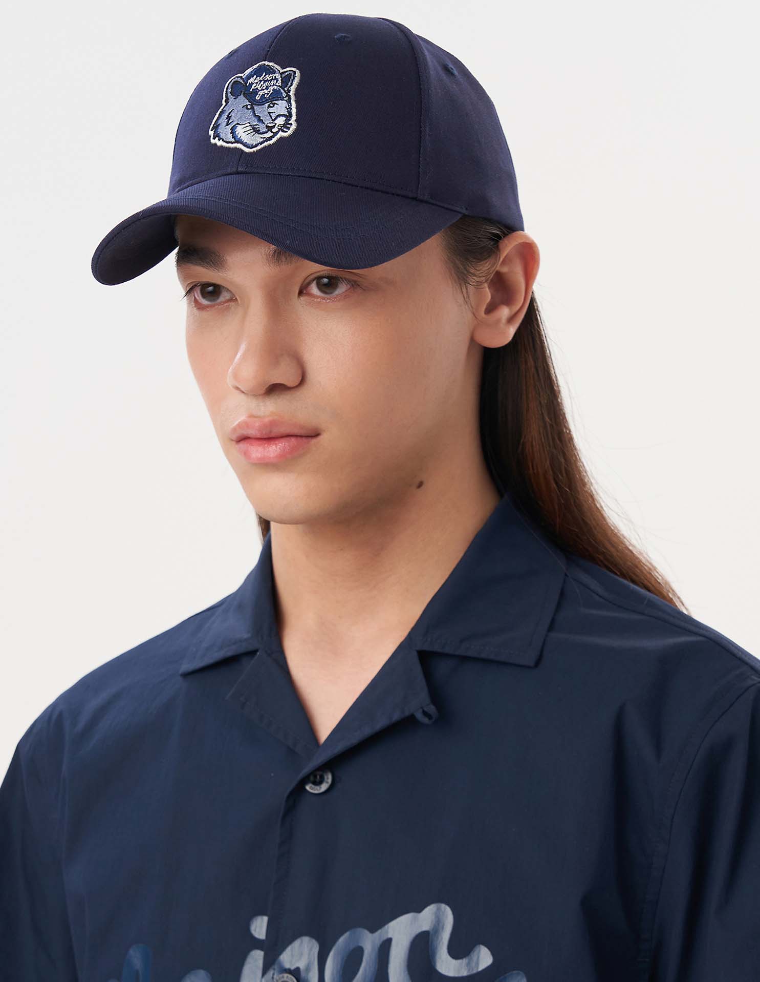 Fox Head Ball Cap - Size : U - Color : Dark Navy - for Unisexe - Maison Kitsuné