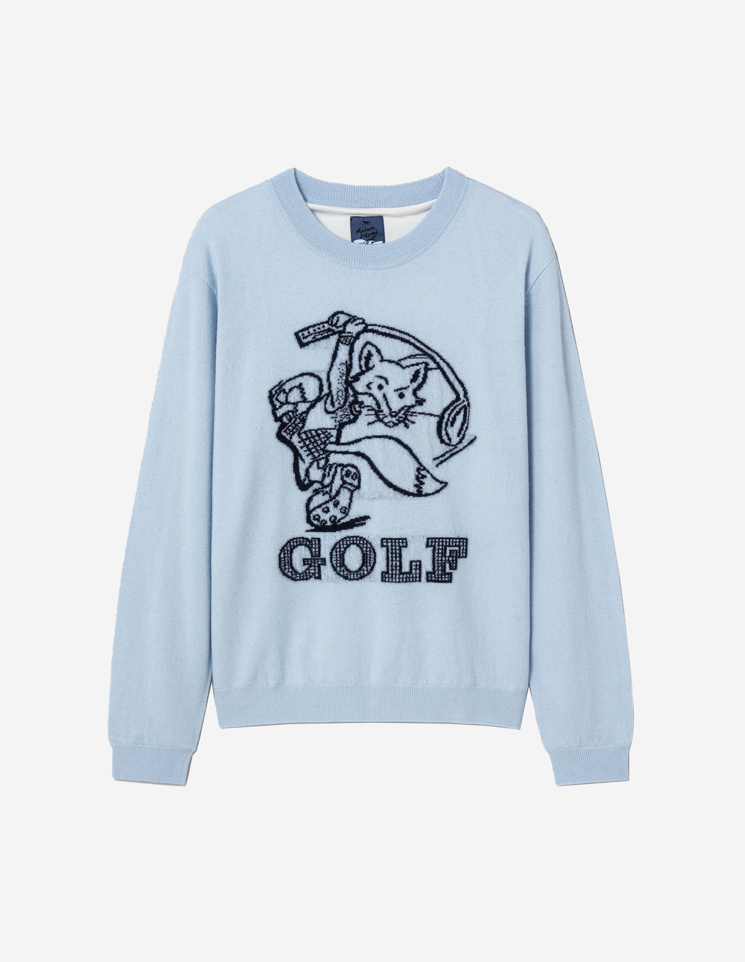 Men Swing Fox Pullover Sweater
