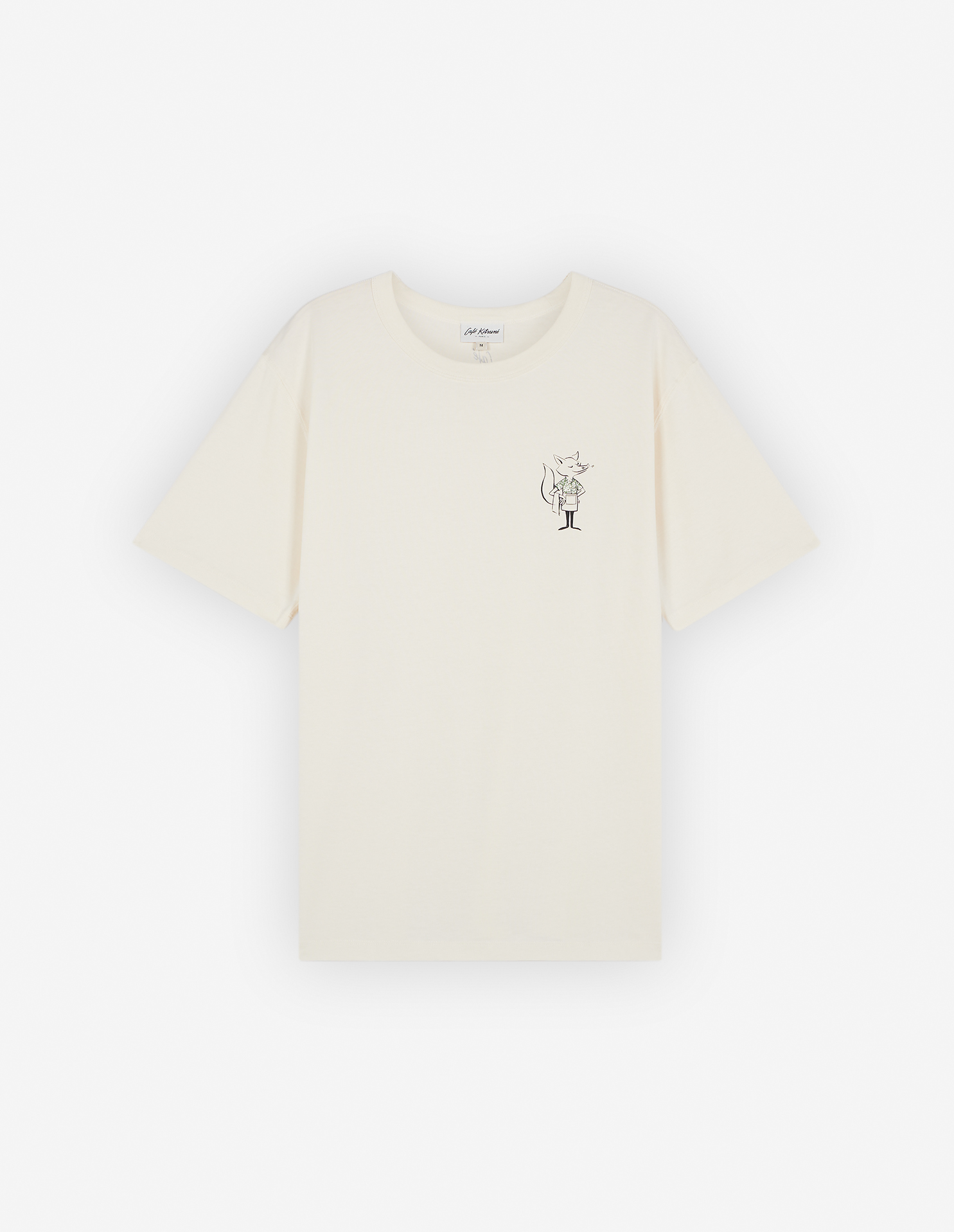 CAFE KITSUNE HAWAIIAN DRESSED FOX RELAX TEE SHIRT