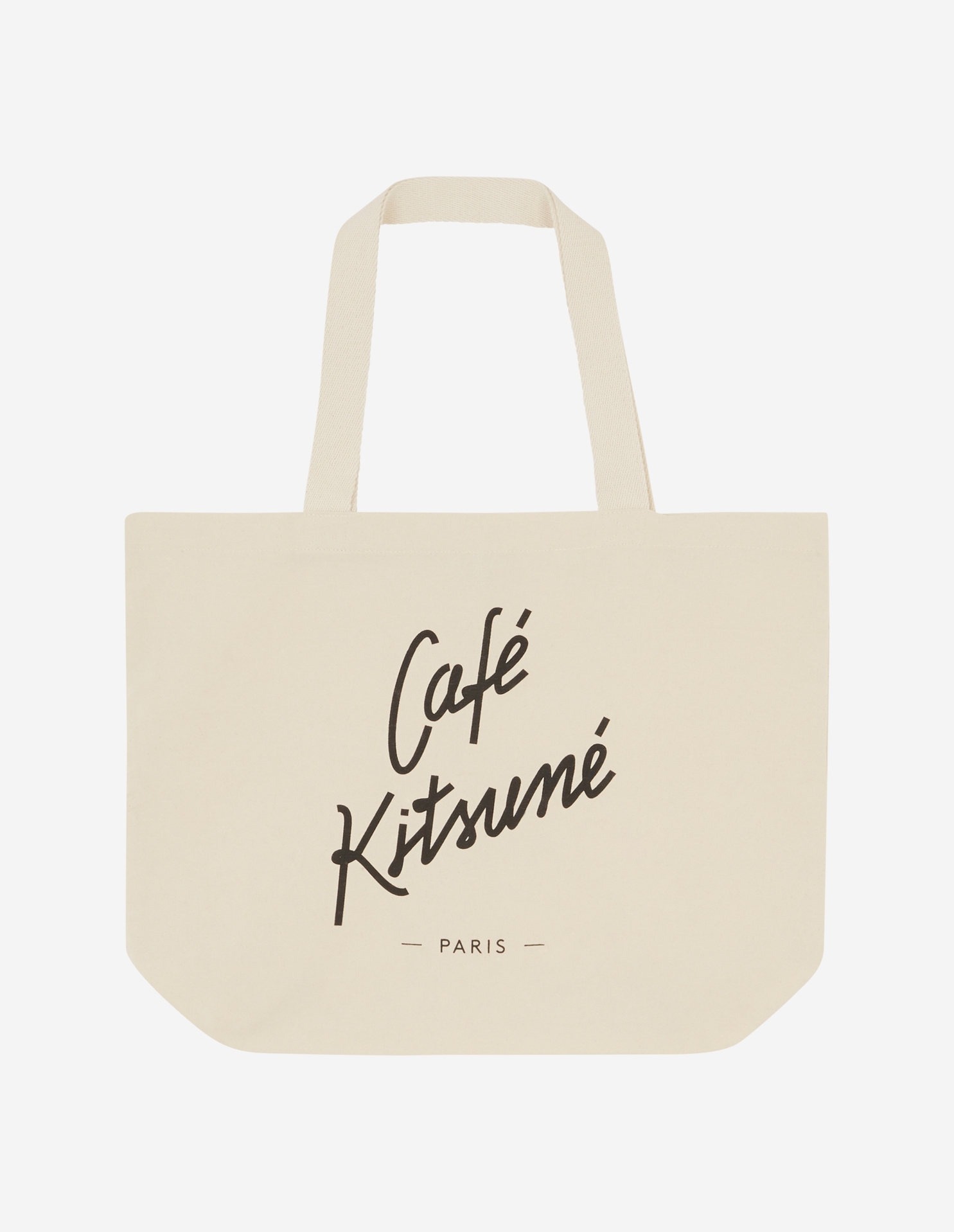 Maison Kitsuné Café Kitsuné Logo-Printed Tote Bag