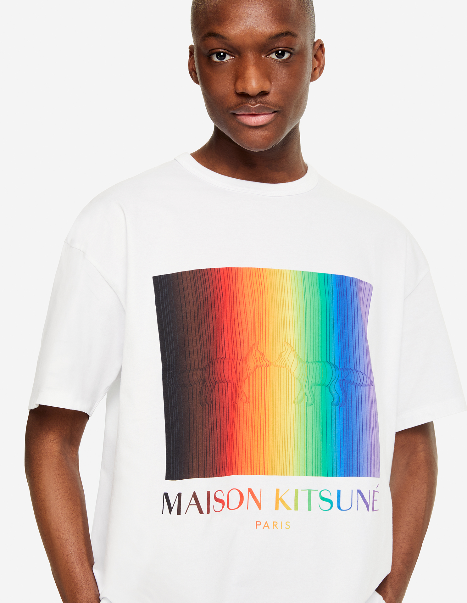 GRADIENT RAINBOW OVERSIZED TEE-SHIRT | Maison Kitsuné