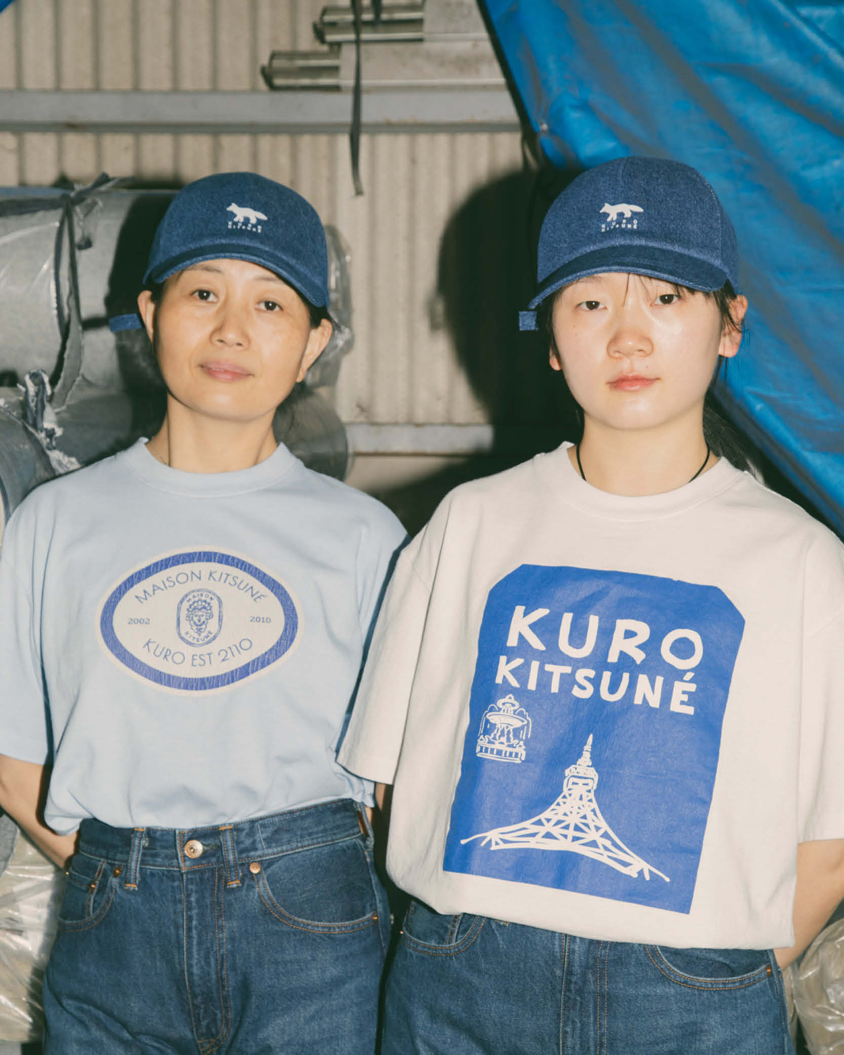 MAISON KITSUNE KURO Tシャツ Kuro x Maison Kitsuné Collaboration | Maison Kitsuné