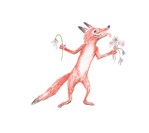 Daytime Tails - Flower Fox